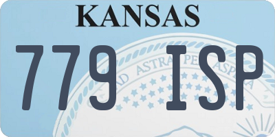 KS license plate 779ISP