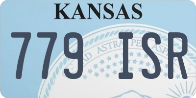 KS license plate 779ISR