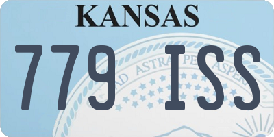 KS license plate 779ISS