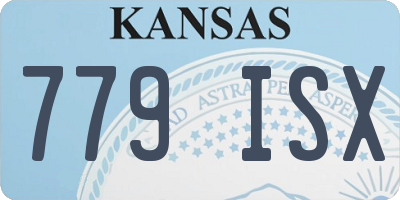 KS license plate 779ISX