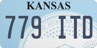 KS license plate 779ITD