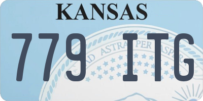 KS license plate 779ITG