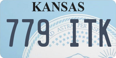KS license plate 779ITK