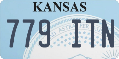 KS license plate 779ITN