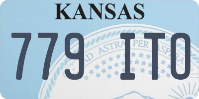 KS license plate 779ITO