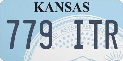 KS license plate 779ITR