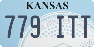 KS license plate 779ITT