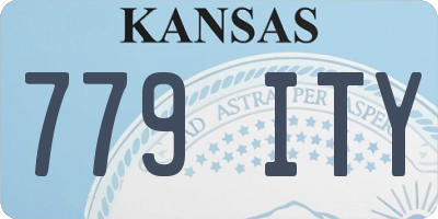 KS license plate 779ITY
