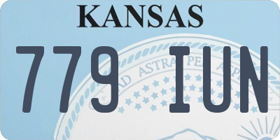 KS license plate 779IUN