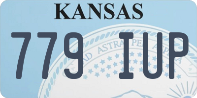 KS license plate 779IUP