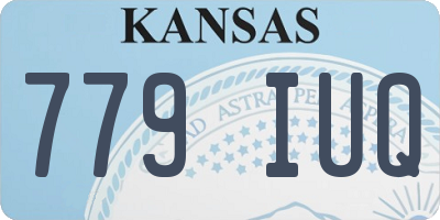 KS license plate 779IUQ