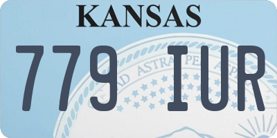 KS license plate 779IUR