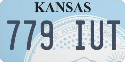 KS license plate 779IUT