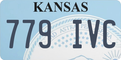 KS license plate 779IVC