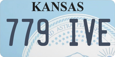 KS license plate 779IVE