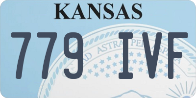 KS license plate 779IVF