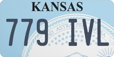 KS license plate 779IVL