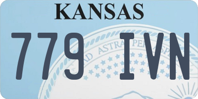 KS license plate 779IVN