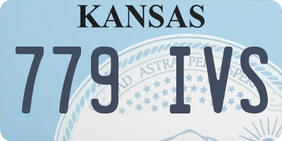 KS license plate 779IVS