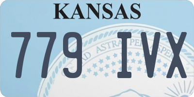 KS license plate 779IVX