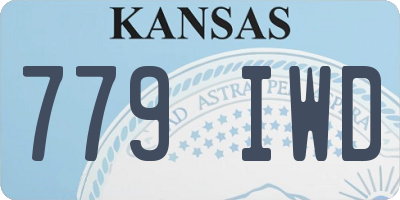 KS license plate 779IWD