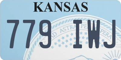 KS license plate 779IWJ
