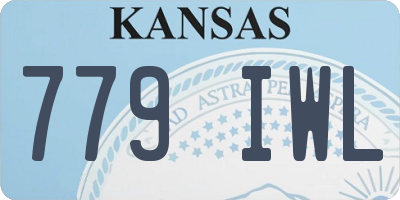 KS license plate 779IWL
