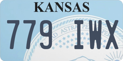 KS license plate 779IWX