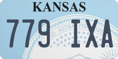 KS license plate 779IXA