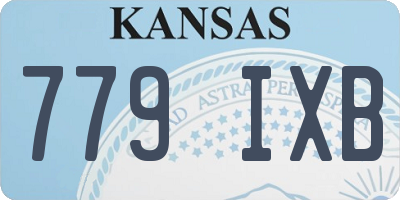 KS license plate 779IXB
