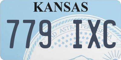 KS license plate 779IXC