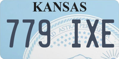 KS license plate 779IXE