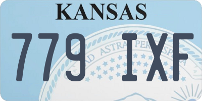 KS license plate 779IXF