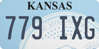 KS license plate 779IXG