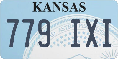 KS license plate 779IXI