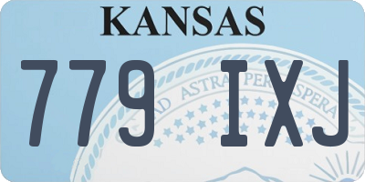 KS license plate 779IXJ