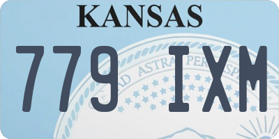 KS license plate 779IXM