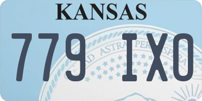 KS license plate 779IXO
