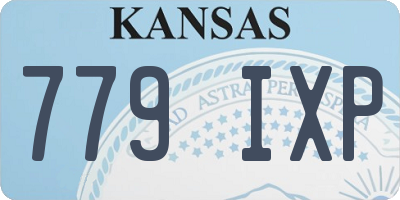 KS license plate 779IXP