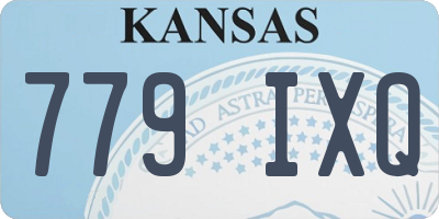 KS license plate 779IXQ