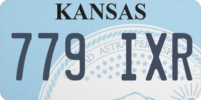 KS license plate 779IXR