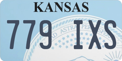 KS license plate 779IXS