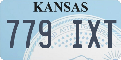 KS license plate 779IXT