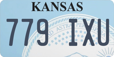 KS license plate 779IXU