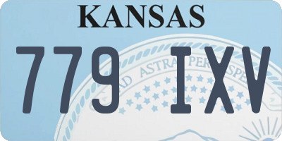 KS license plate 779IXV