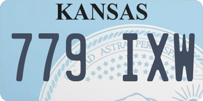 KS license plate 779IXW