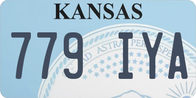 KS license plate 779IYA
