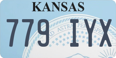 KS license plate 779IYX