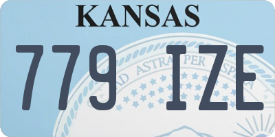 KS license plate 779IZE