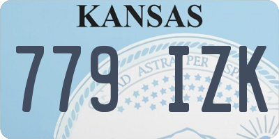 KS license plate 779IZK